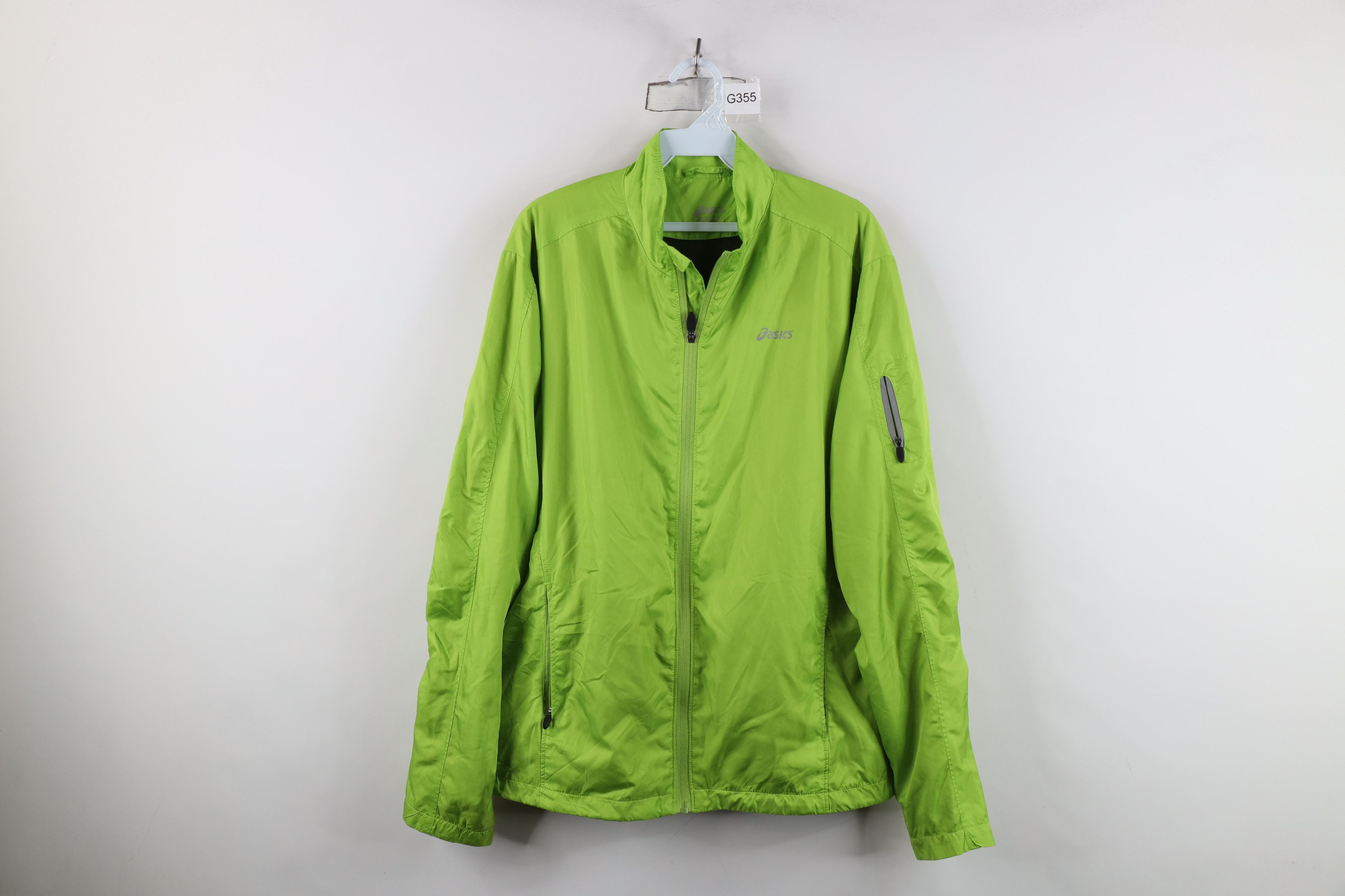 Asics Vintage Asics Reflective Running Rain Windbreaker Jacket Size US M / EU 48-50 / 2 - 1 Thumbnail