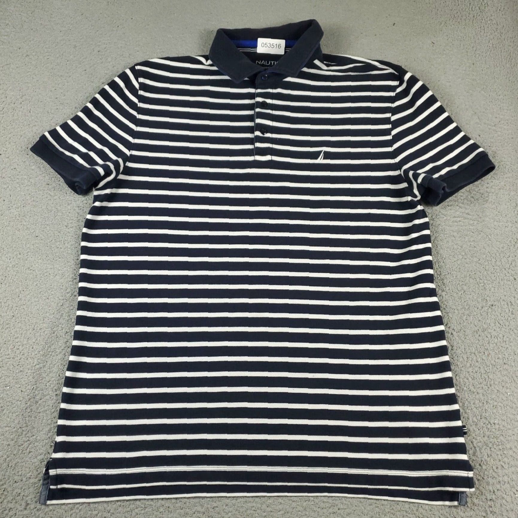 Nautica Nautica Polo Shirt Mens XL Blue Striped Casual Short Sleeve Activewear Size US XL / EU 56 / 4 - 2 Thumbnail