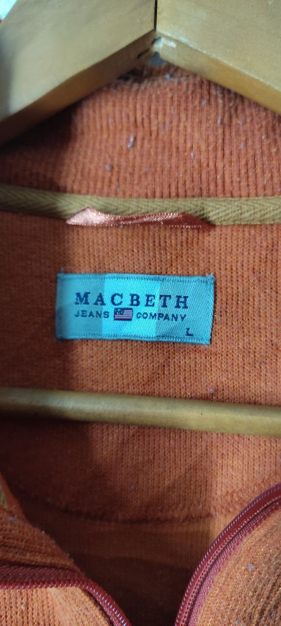 Macbeth MACBETH USA STRIPE HALF ZIPPER PULLOVER JACKET Size US L / EU 52-54 / 3 - 9 Thumbnail