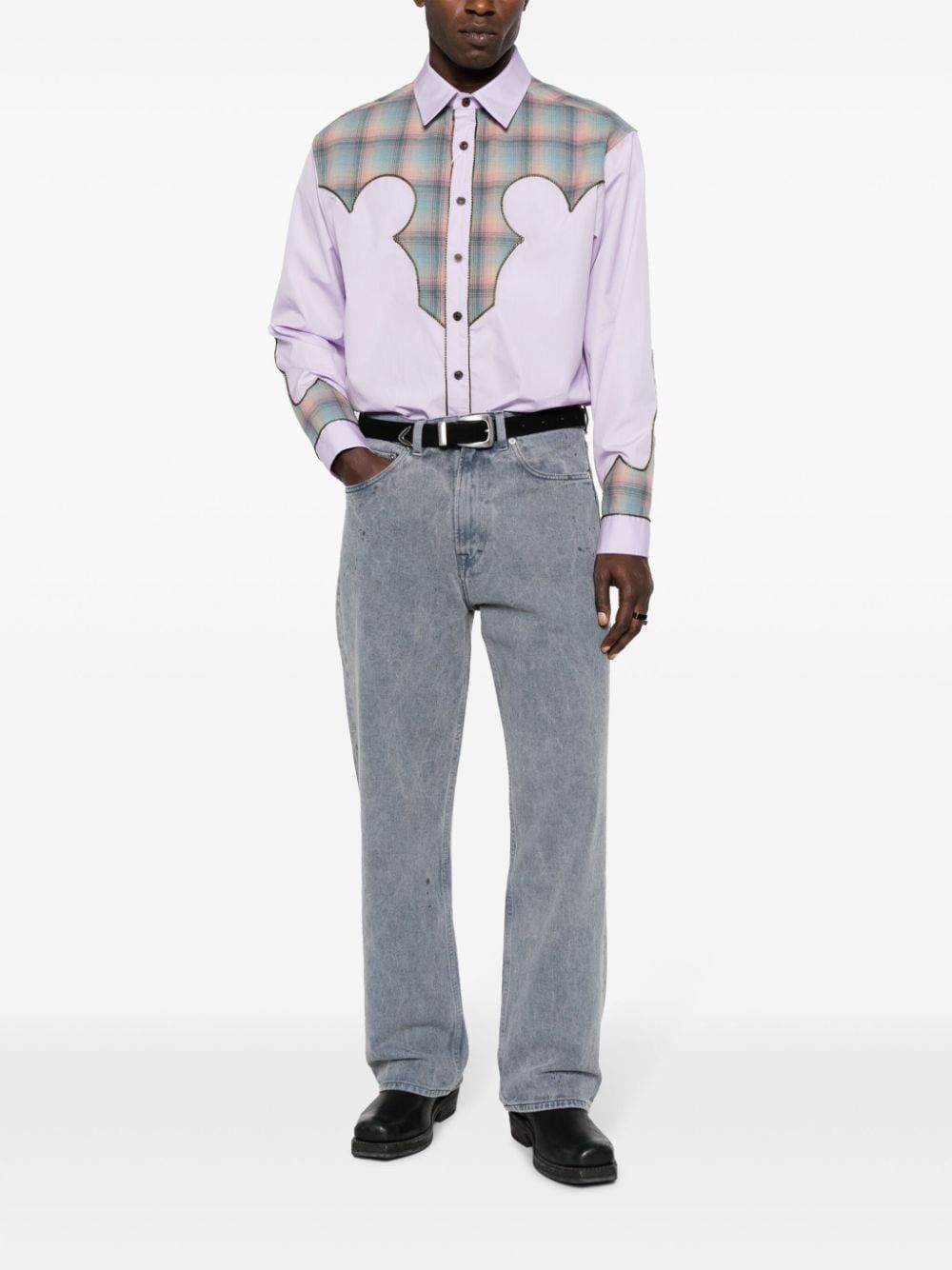 Maison Margiela o1y1124 Western Style Long Sleeves Shirt In Multicolor Size US L / EU 52-54 / 3 - 2 Thumbnail