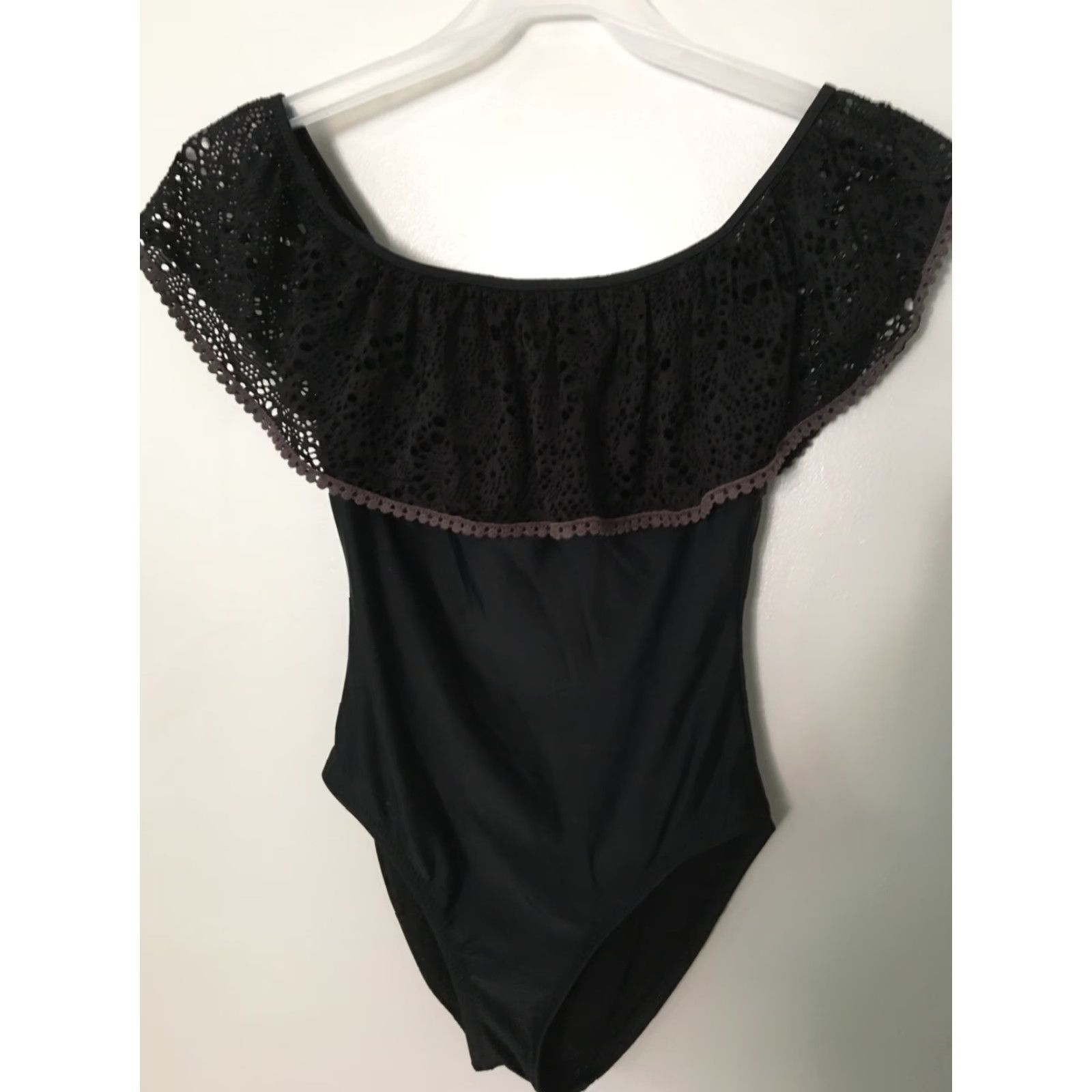 Mossimo Mossimo Women's Black Lace Boho Bodysuit One Piece Sz S Size S / US 4 / IT 40 - 2 Thumbnail