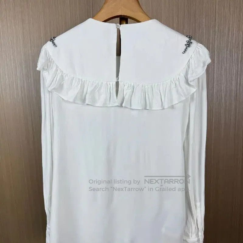 Miu Miu Miu Miu White Cotton Women's Shirt . Size M / US 6-8 / IT 42-44 - 2 Thumbnail