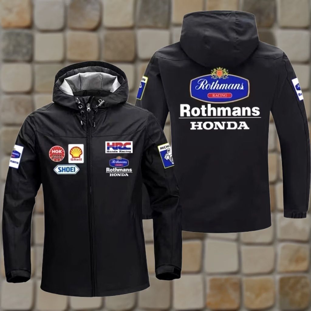 Honda Rothmans x Honda HRC MotoGP Jacket Long Sleeve Size L Limited From JAPAN Racing Jersey Logo Zip Mens Size US L / EU 52-54 / 3 - 1 Thumbnail