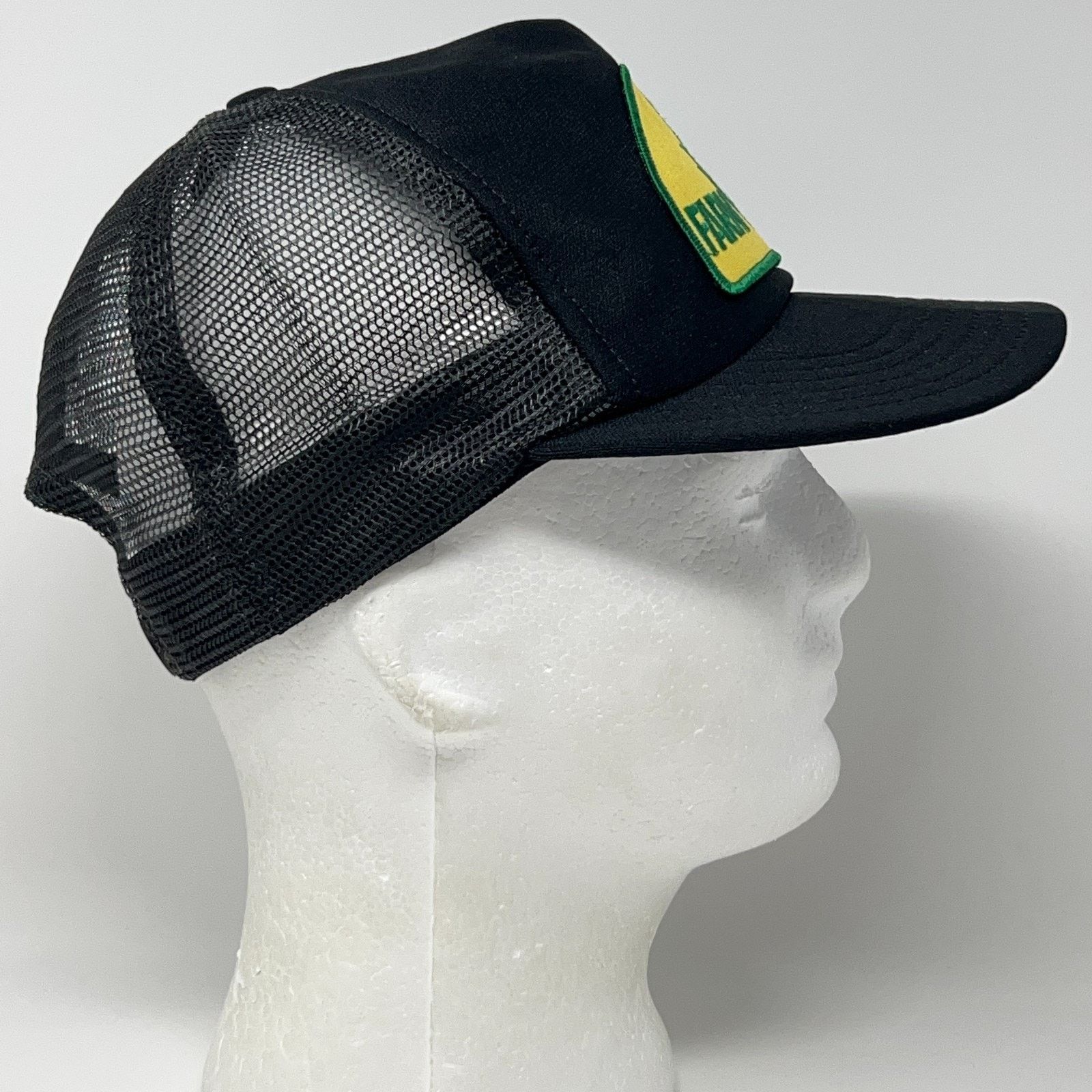 Vintage Vintage 80s Farm King Patch Trucker Hat Baseball Cap Black Size ONE SIZE - 8 Thumbnail