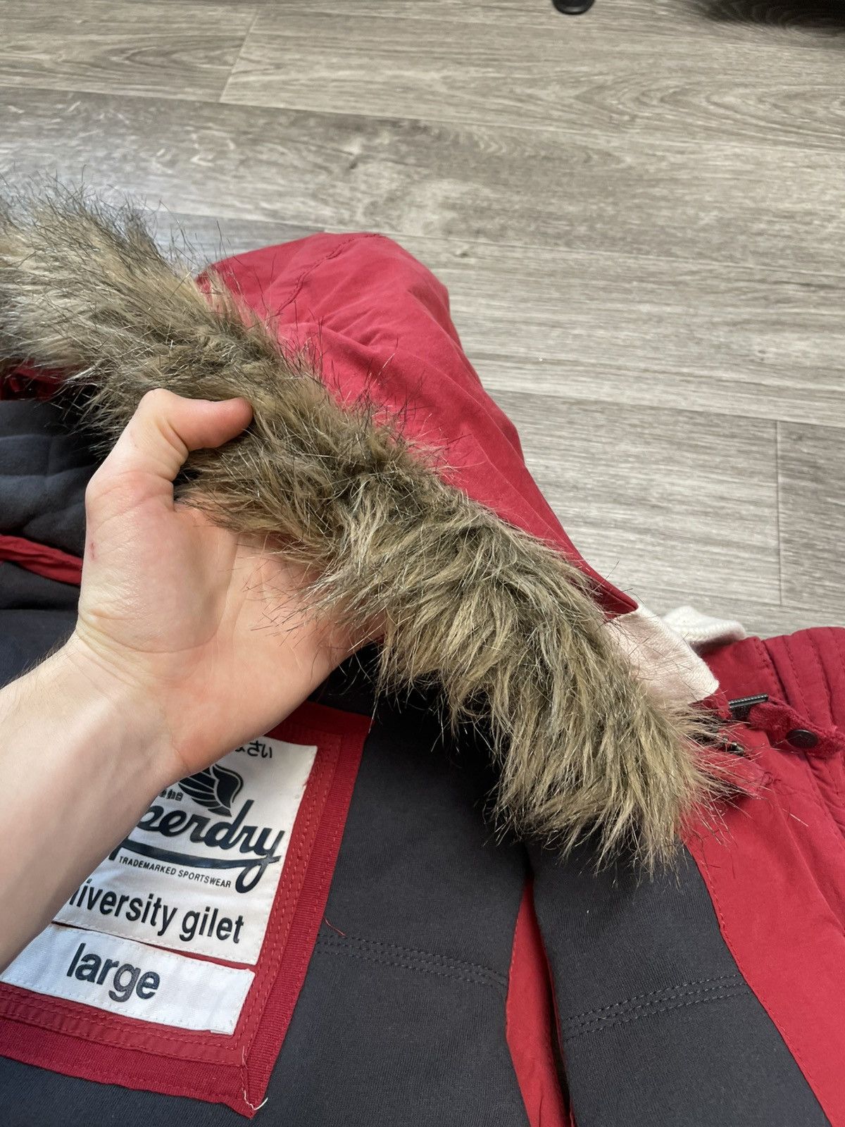 Superdry Superdry Abercrombie Fitch Type Fur Vest Japanese Y2K Size L / US 10 / IT 46 - 15 Thumbnail