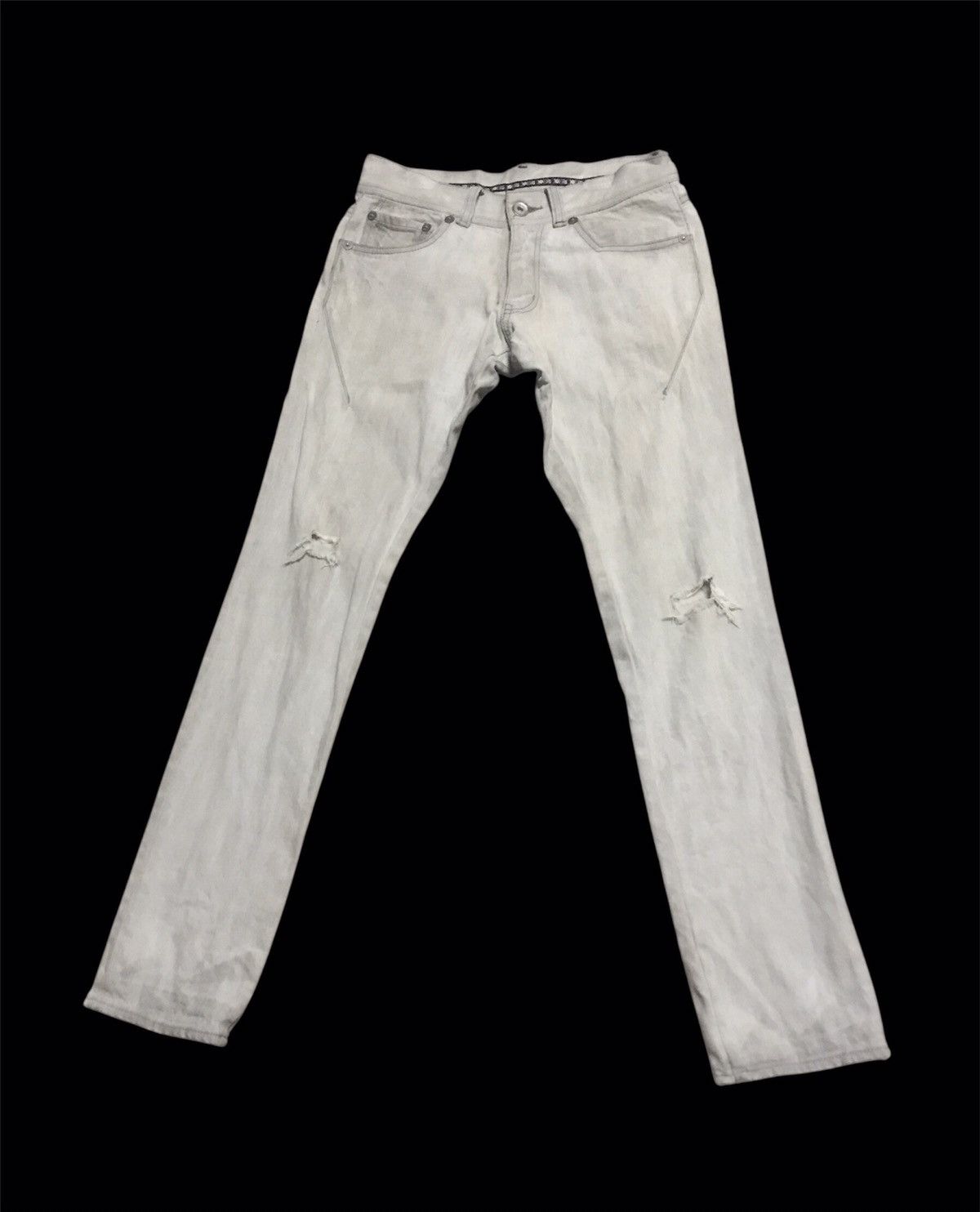 Japanese Brand Japanese Brand JPE GG Skinny Distressed Denim Jean Size US 30 / EU 46 - 1 Thumbnail