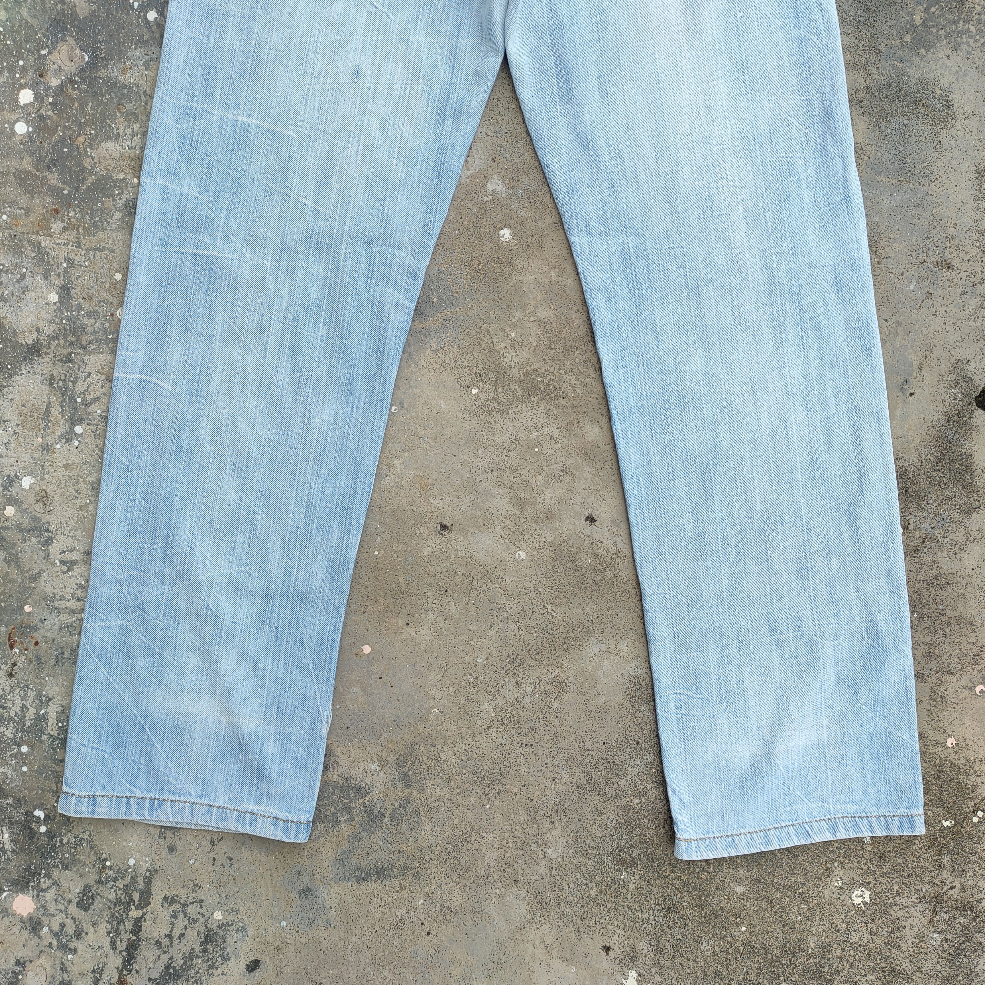 Japanese Brand VINTAGE DOUBLE WAIST JAPAN FADED RIPPED JEANS DENIM PANTS Size US 32 / EU 48 - 12 Thumbnail