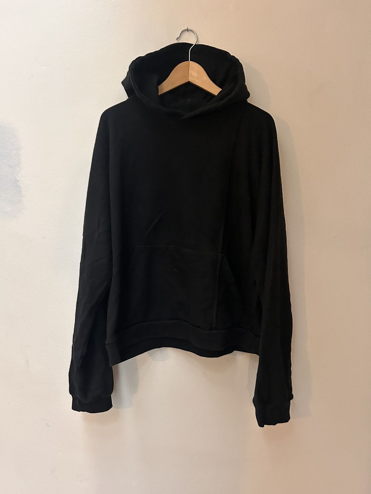 image of Unsound Rags Unsound 1/3 Seam Hoodie in Black, Men's (Size XL)