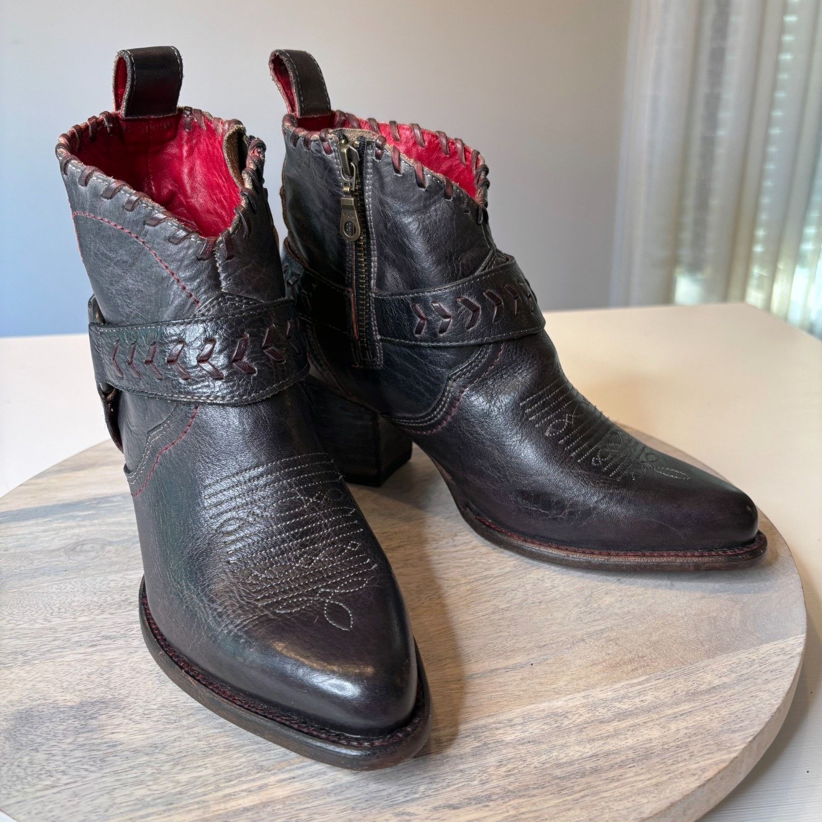Bed Stu NEW Bed Stu Tania Black Ankle Boots 8.5 Women’s Handmade Size US 8.5 / IT 38.5 - 1 Thumbnail