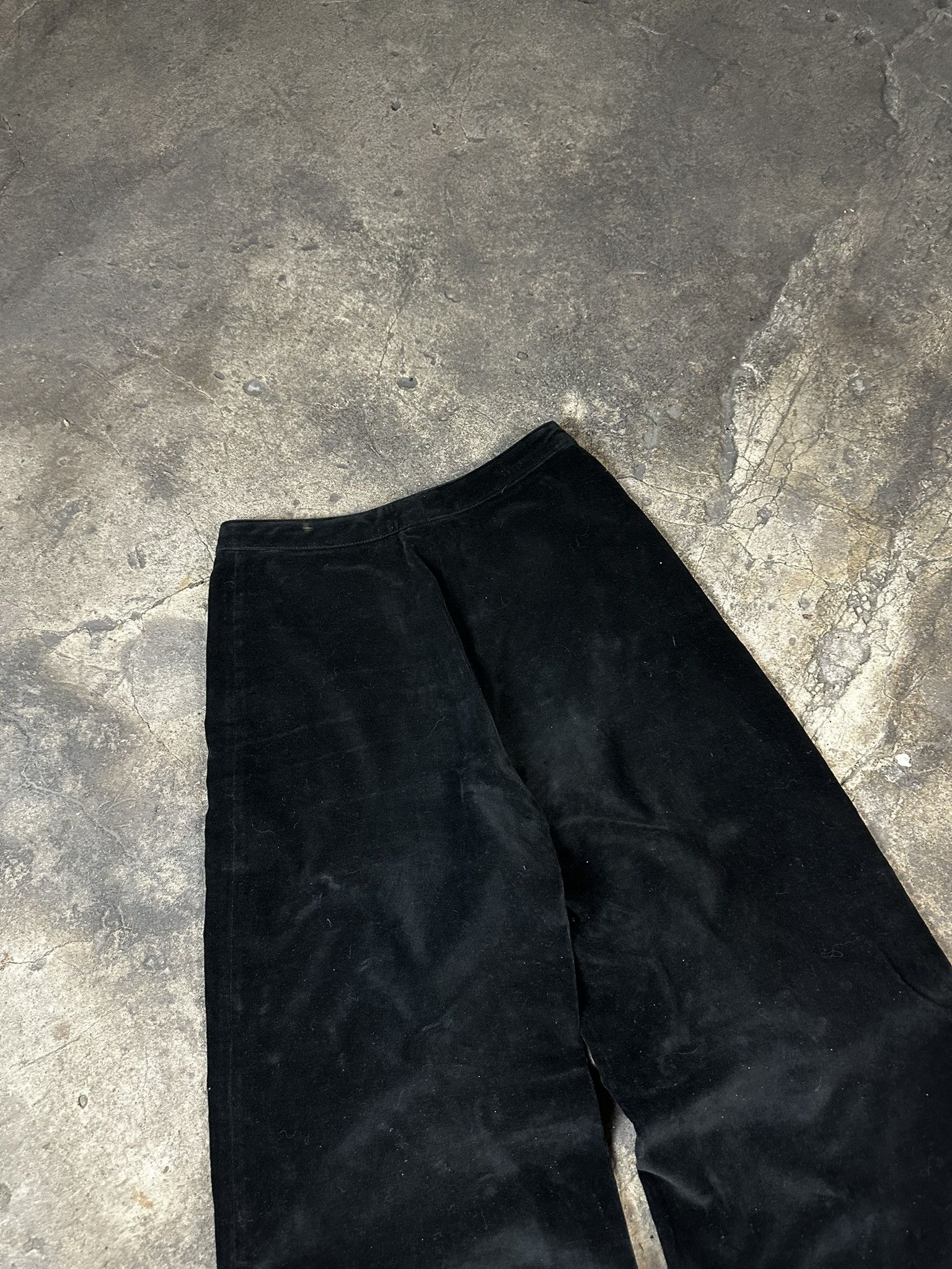 Japanese Brand 70s Velvet Flaired Avant Garde Baggy Oversized Pants Size US 28 / EU 44 - 5 Thumbnail