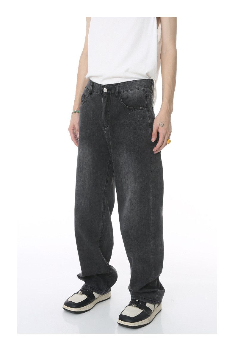 Japanese Brand × Jean × Nike Japanese retro casual simple straight loose jeans Size US 34 / EU 50 - 2 Thumbnail
