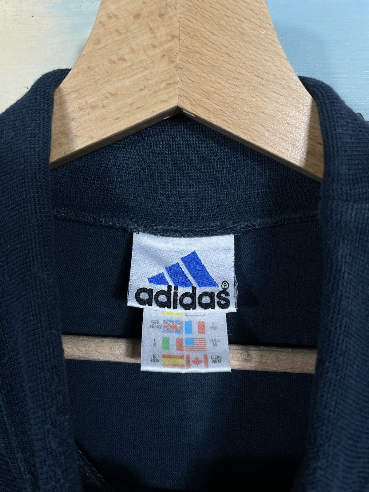 Adidas × Vintage Adidas Vintage 90s Turtleneck Longsleeve Crewneck Sweatshirt Size US M / EU 48-50 / 2 - 7 Thumbnail