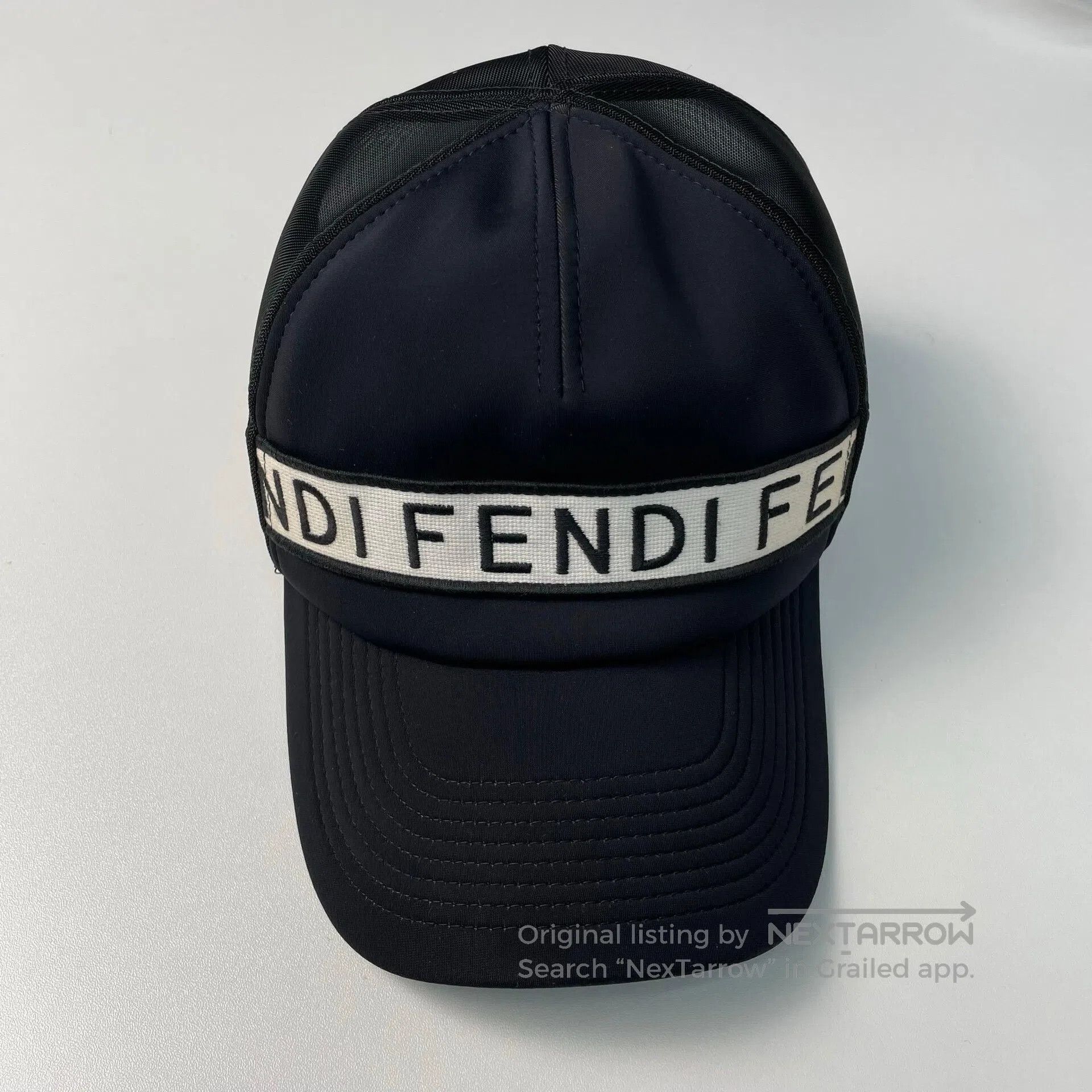 Fendi FENDI Black Letter Logo Baseball Cap| Size ONE SIZE - 1 Thumbnail