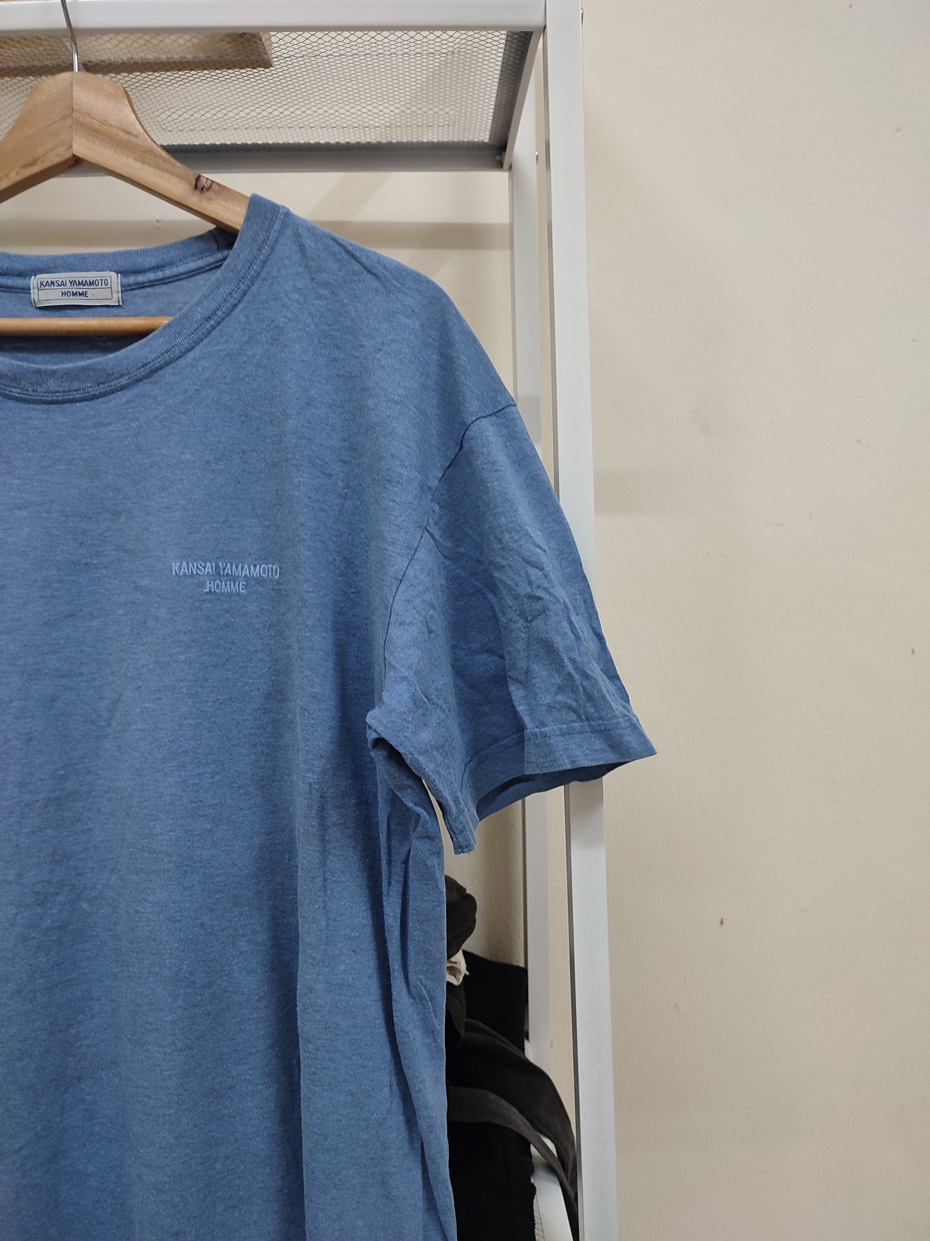 Kansai Yamamoto 💥90s💥 Kansai Yamamoto Homme Embroidery Tees Size US L / EU 52-54 / 3 - 4 Thumbnail