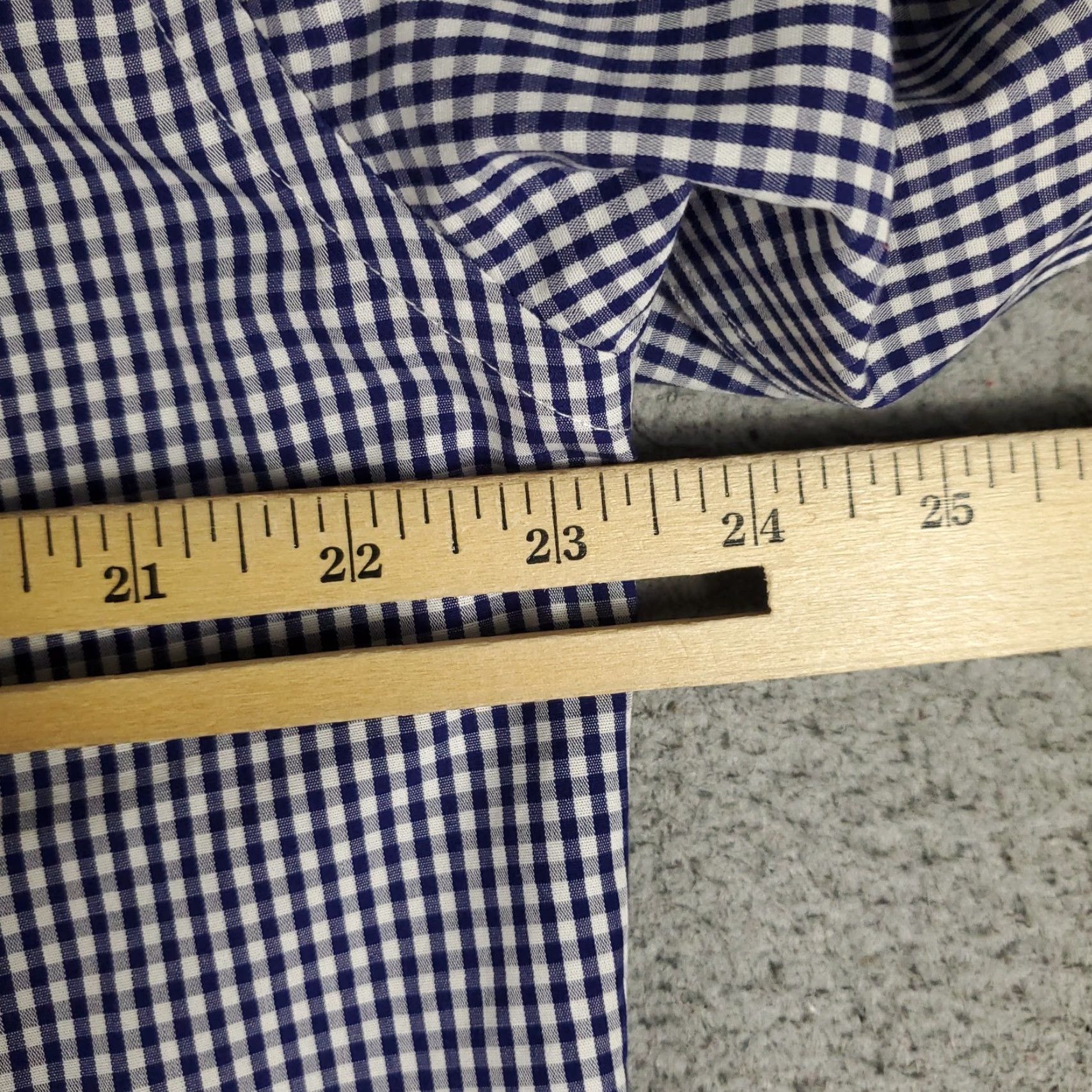 Brooks Brothers Brooks Brothers Shirt Mens 15.5 Blue Check Dress Button Up Long Sleeve Size 42R - 7 Thumbnail