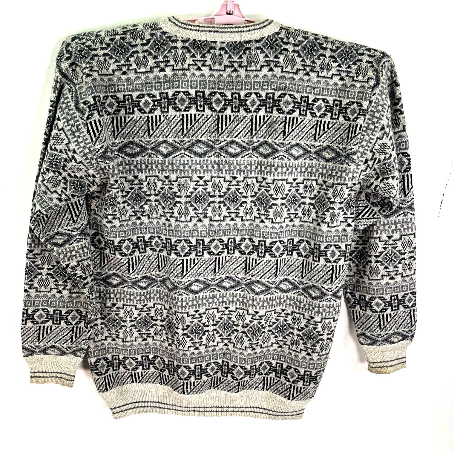 Vintage VINTAGE Oster Fair Isle Sweater Men Size L Wool Crew Neck Chunky Knit 80s 90s Outdoor Winter Size US L / EU 52-54 / 3 - 6 Thumbnail