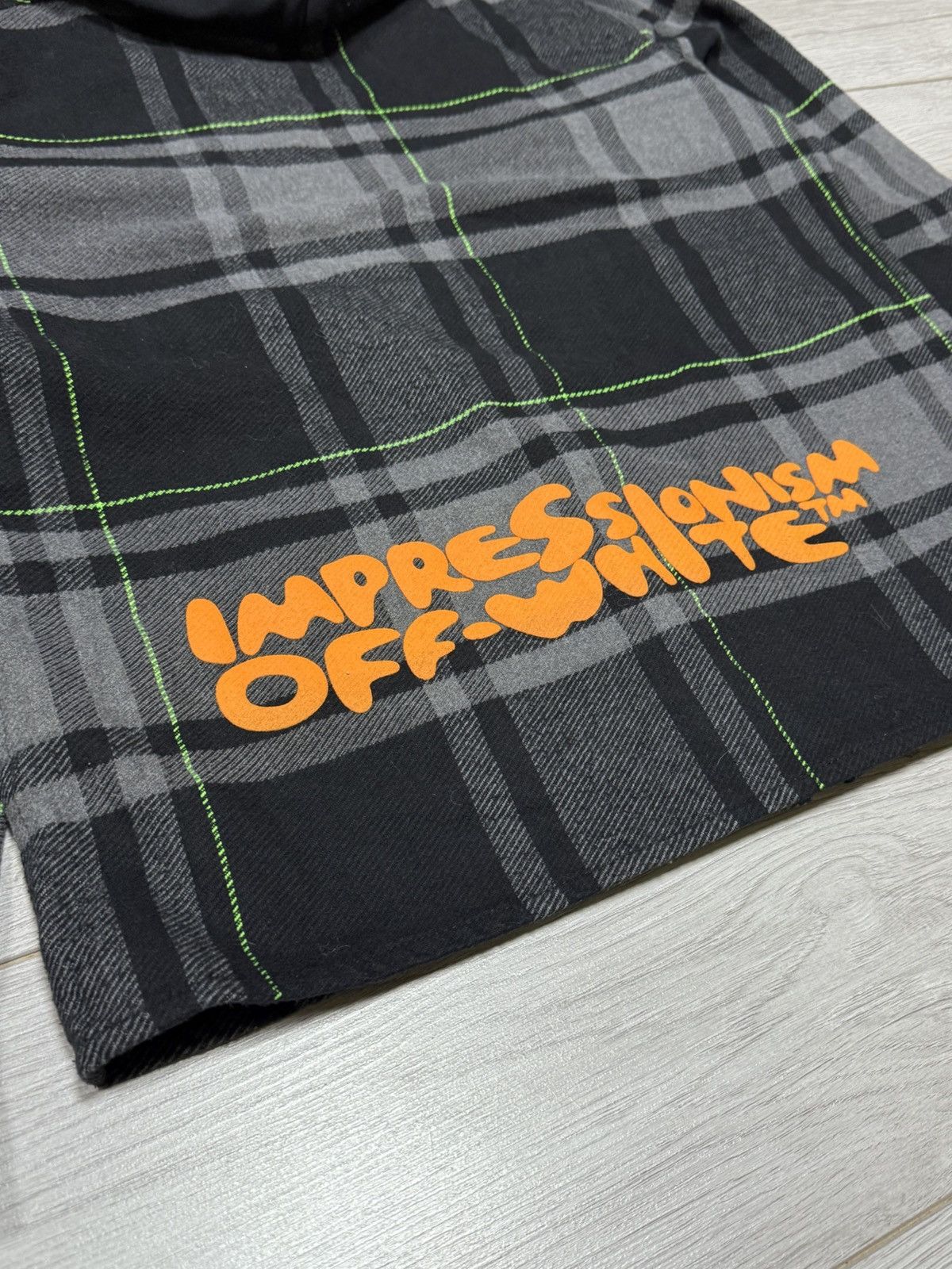 Off-White Off-White flannel hoodie impressionism check jacket shirt Size US S / EU 44-46 / 1 - 5 Thumbnail