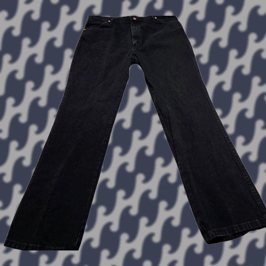 Wrangler Wrangler Cowboy Cut Slim Fit Jeans Mens 40x32 Black Western Denim USA Shirt? Size US 40 / EU 56 - 1 Thumbnail