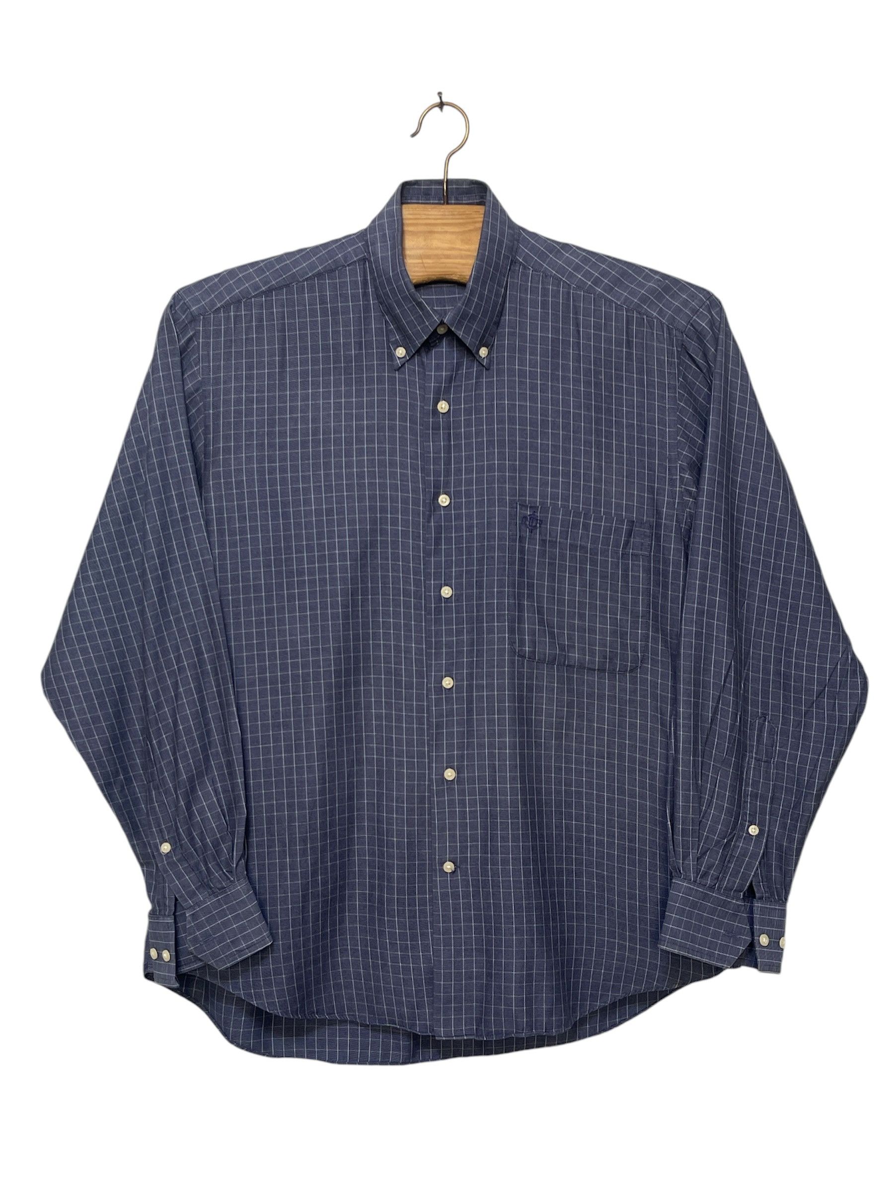 Christian Dior Monsieur 🔥 Christian dior plaid shirt cotton size M navy Size US M / EU 48-50 / 2 - 1 Thumbnail