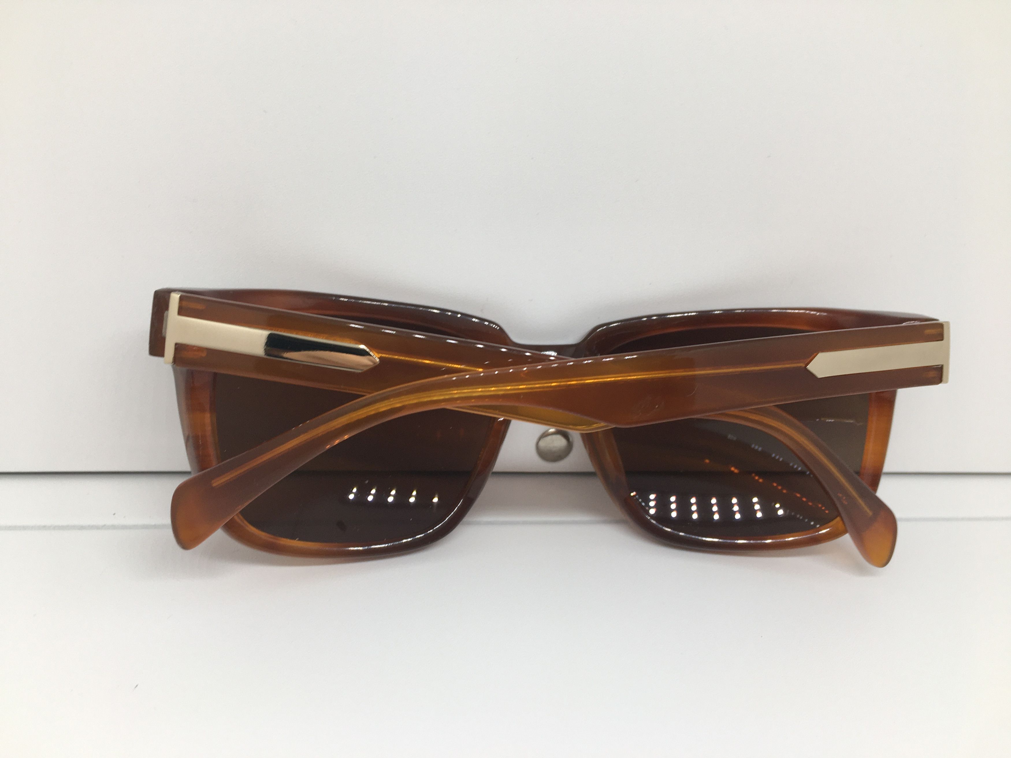 Vintage Vintage Brown Acetate Sunglasses Frame Size ONE SIZE - 7 Thumbnail