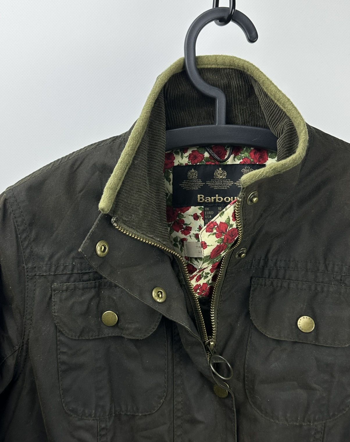 Barbour BARBOUR Olive Retail Morris Wax Jacket Medium Liberty Floral Size M / US 6-8 / IT 42-44 - 2 Thumbnail
