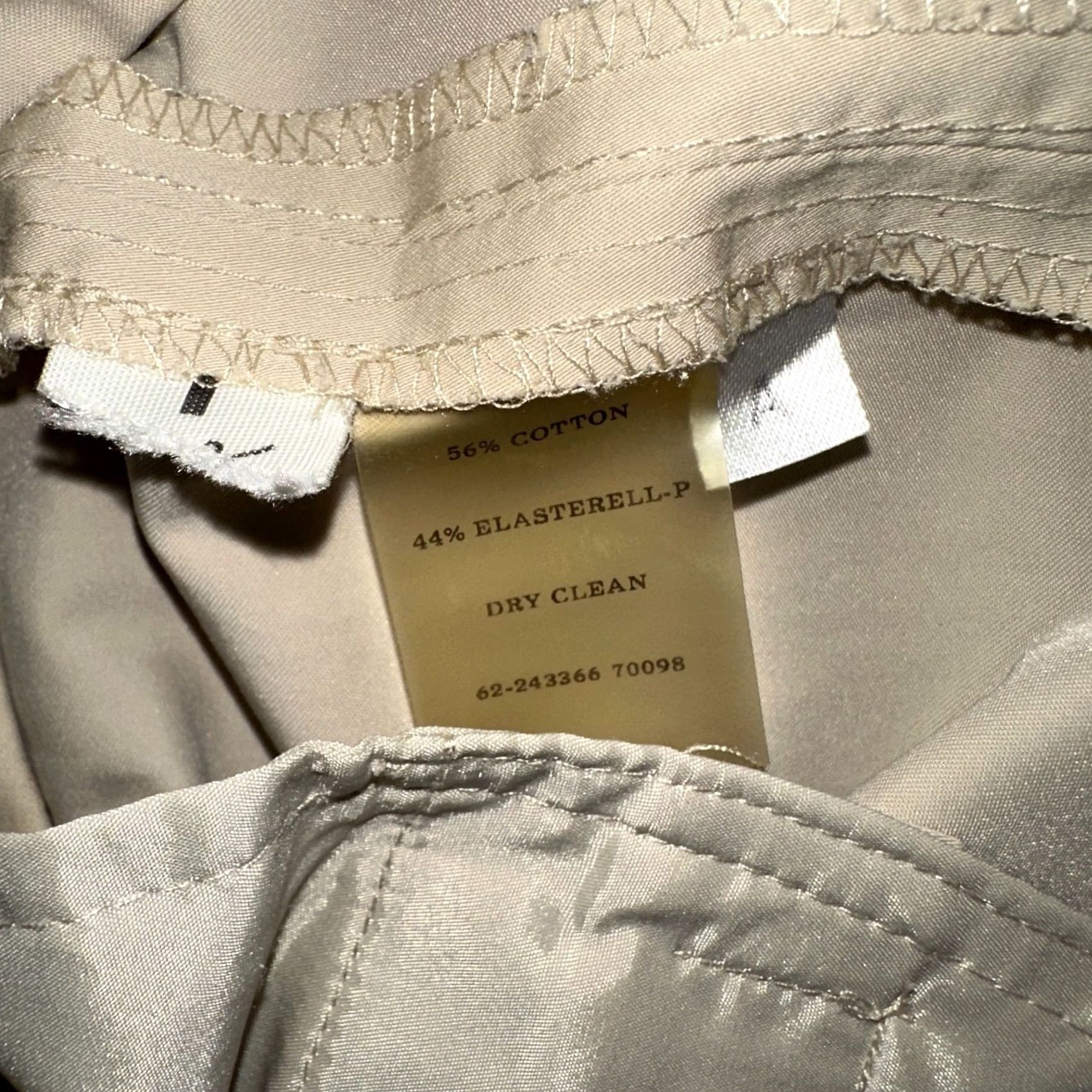 Ann Taylor VINTAGE Ann Taylor Pants Womens 2 Petite Tan Chino Straight Leg Cotton Stretch Shirt, Pants, Chino, 2P, Brown, Petite, Womens Size 26" / US 2 / IT 38 - 5 Thumbnail
