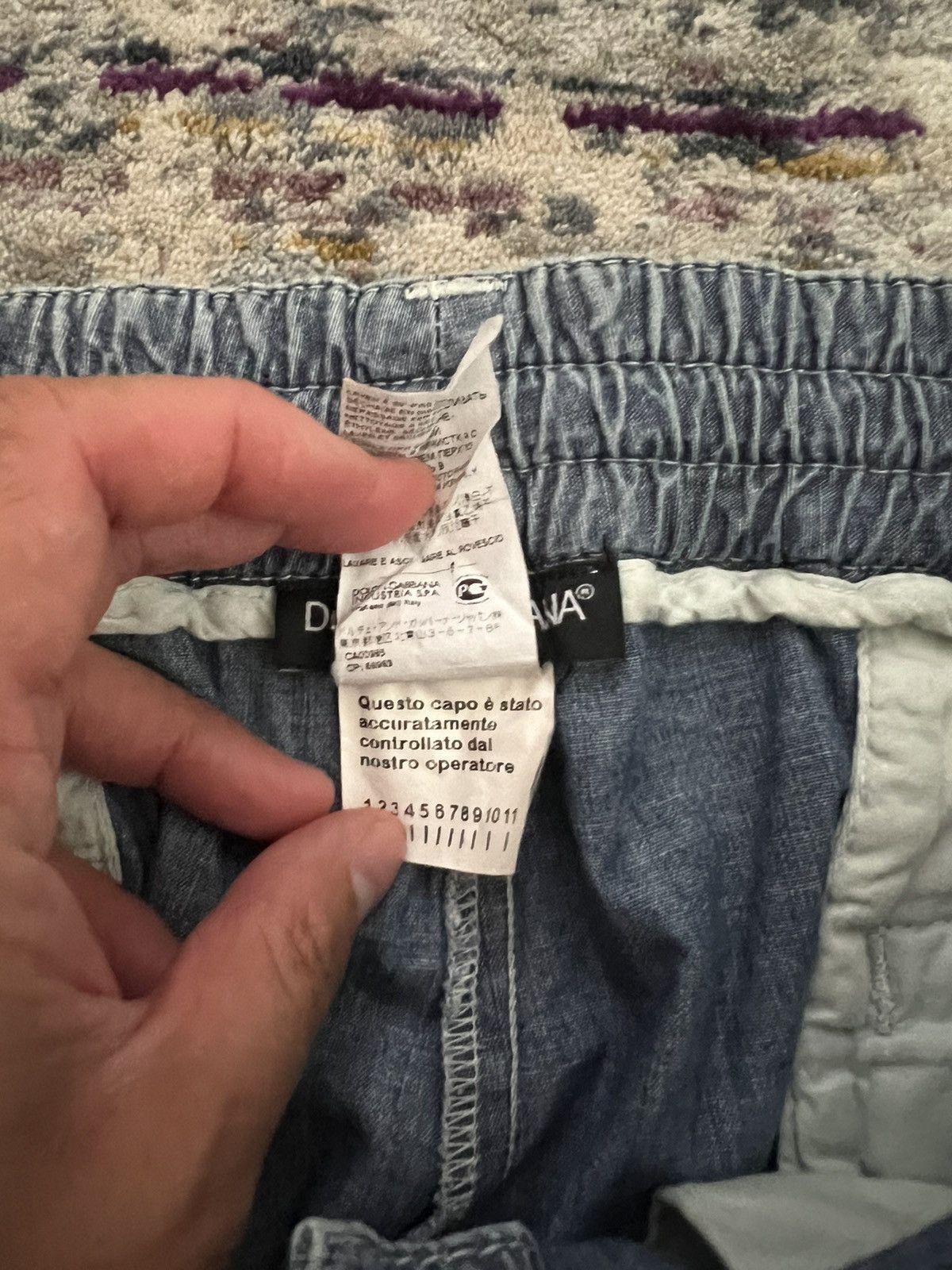 Dolce & Gabbana Dolce & Gabbana Men's Blue Denim Cargo Pants Sz 52/36 Size US 36 / EU 52 - 3 Thumbnail
