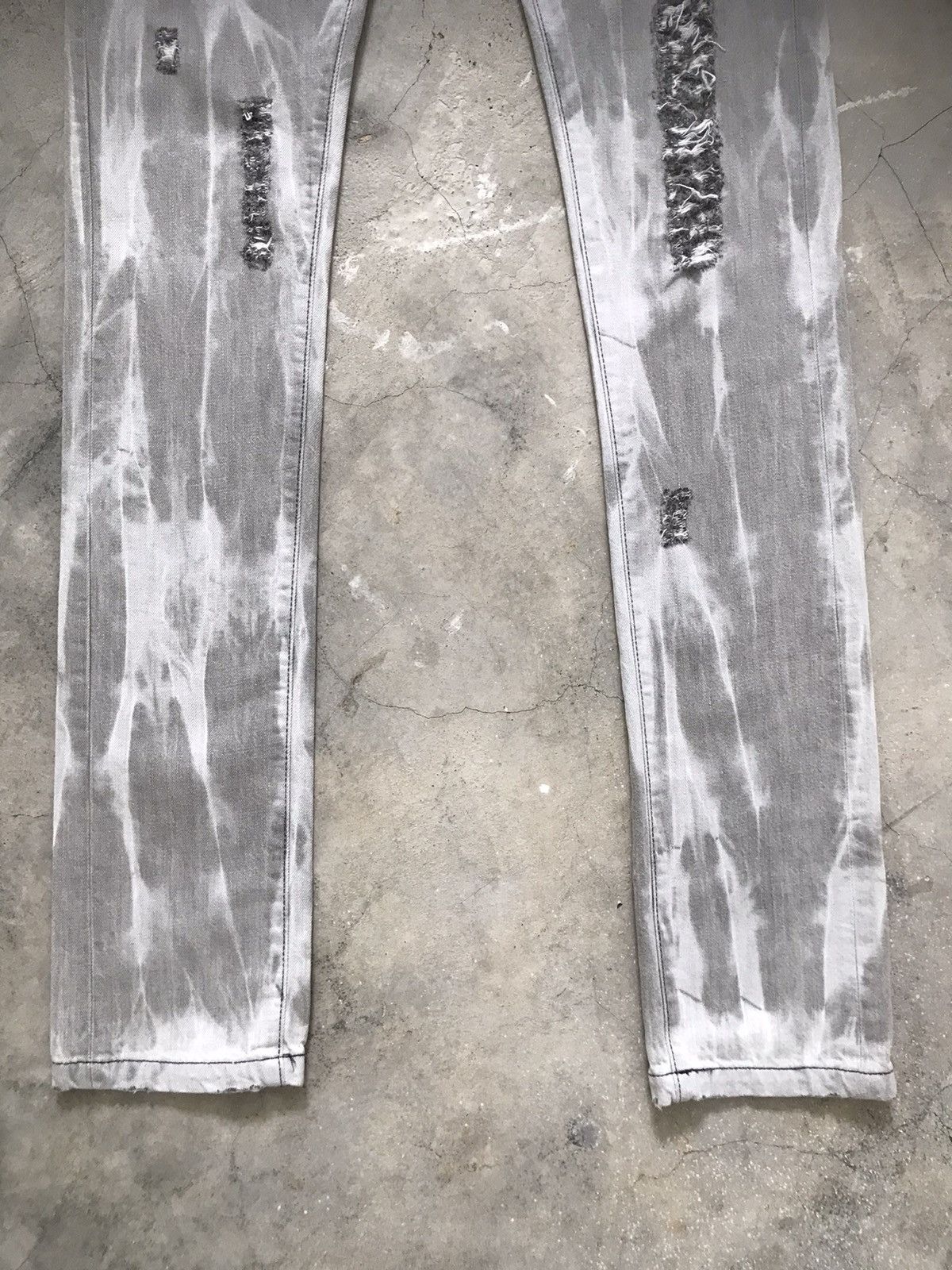 Japanese Brand S’EXPRIMER by Yuta Hosokawa Ripped Tall Slim Denim Jeans Size US 28 / EU 44 - 3 Thumbnail
