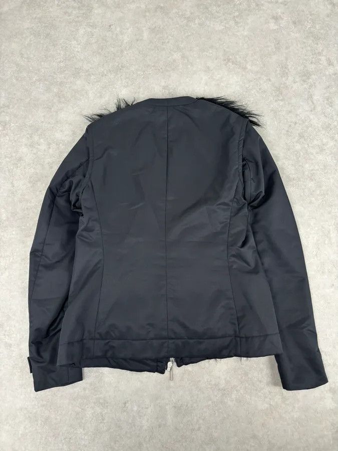 Gianfranco Ferre 2000s Gianfranco Ferré Black Faux Fur Zip-up Jacket Size US M / EU 48-50 / 2 - 5 Thumbnail