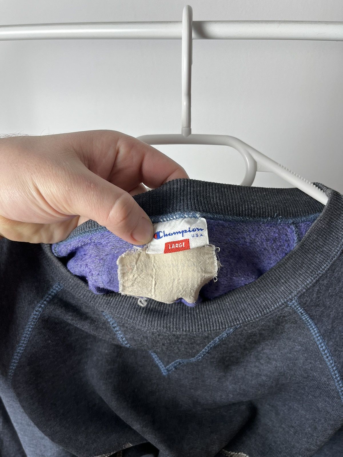Champion × Vintage 90s Vintage Champion Athletics Sweatshirt Size US L / EU 52-54 / 3 - 4 Thumbnail