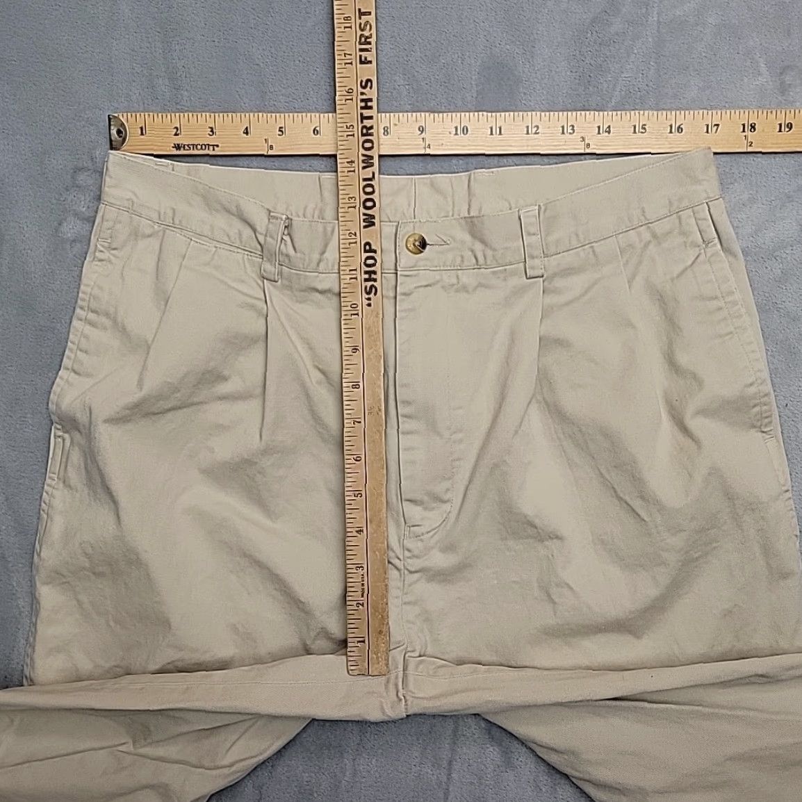 Vintage VINTAGE Nautica Pants Mens 36x34 Khaki Pleated Cotton Chino Preppy Retro Size US 36 / EU 52 - 7 Thumbnail