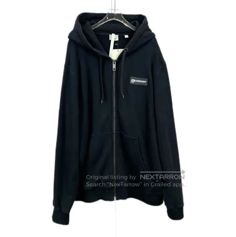 Burberry Burberry Black Cotton Jacket for Women. Size L / US 10 / IT 46 - 1 Thumbnail