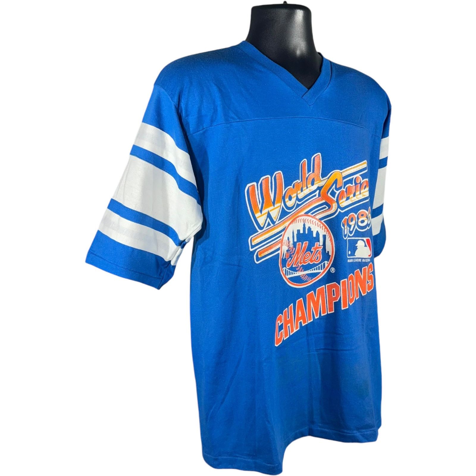 Logo 7 Vintage New York Mets World Series Champions Tee 1986 Size US M / EU 48-50 / 2 - 4 Thumbnail