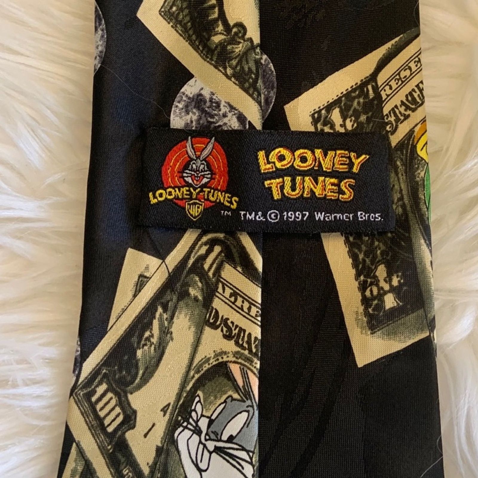 Warner Bros VGT Looney Tunes silk ties lot of 3 bugs, bunny tweety Size ONE SIZE - 11 Thumbnail