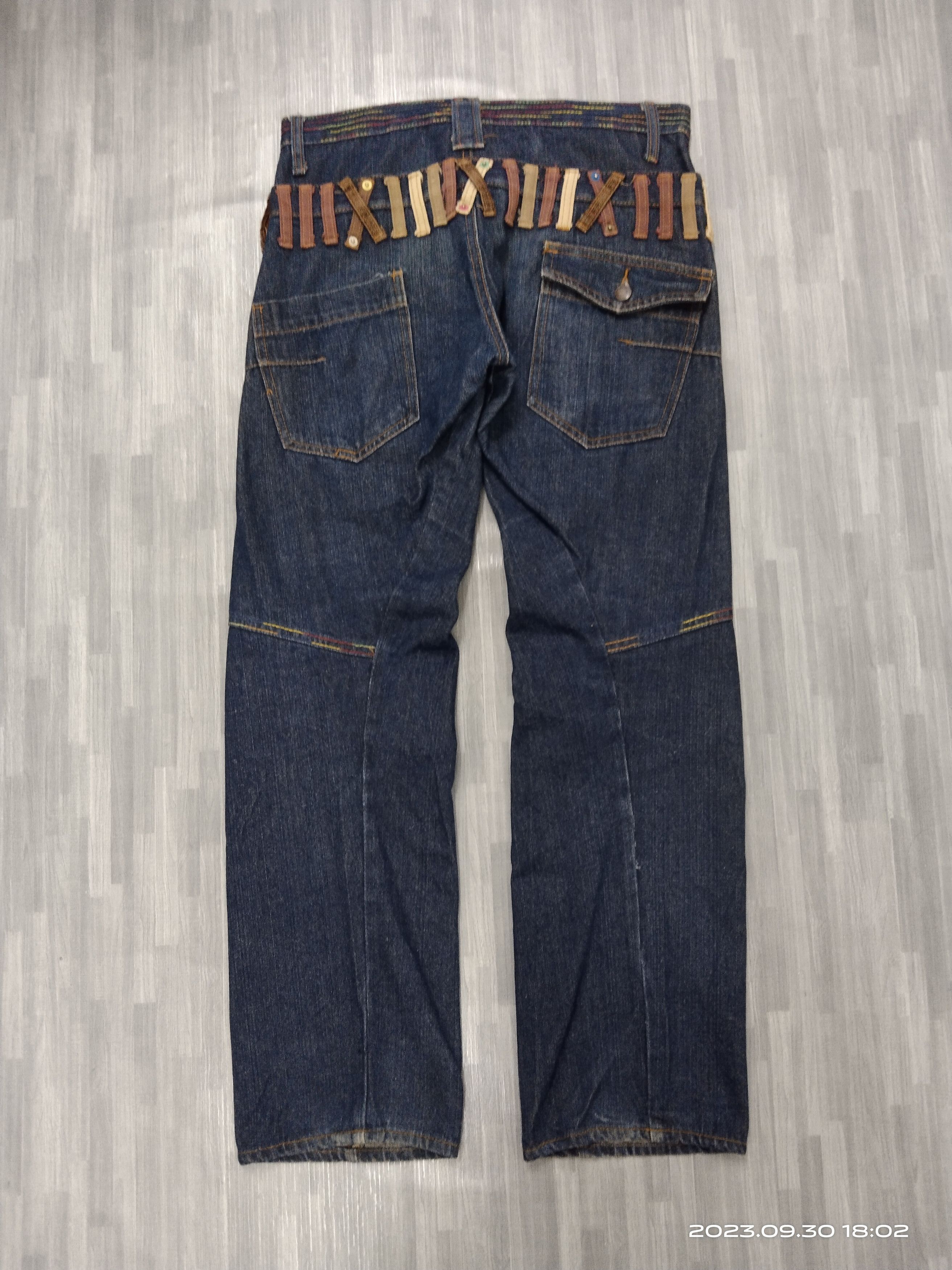 Japanese Brand DOUBLE WAIST TACTICAL BREATHMINT DENIM PANTS Size US 30 / EU 46 - 3 Thumbnail