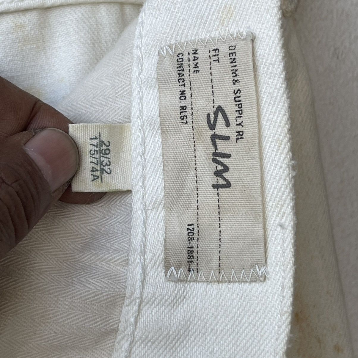 Helmut Lang Denim & Supply Ralph Lauren Boro Sashiko Distressed Denim Size US 32 / EU 48 - 16 Thumbnail