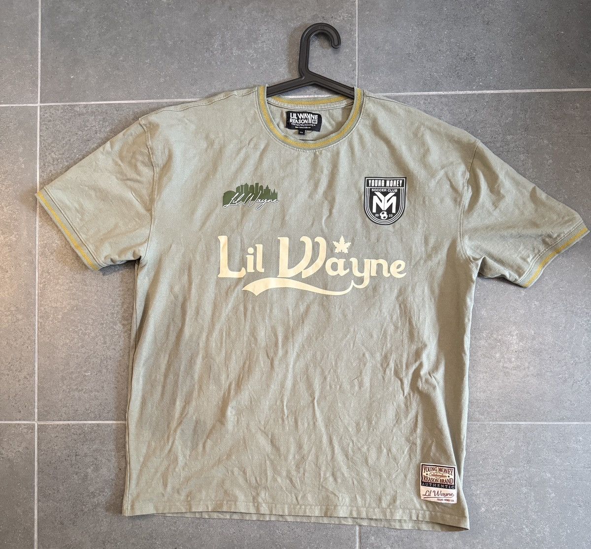 Bravado Lil Wayne Reason Soccer Club T Shirt YM Green Men's Size XXL Size US XXL / EU 58 / 5 - 1 Thumbnail
