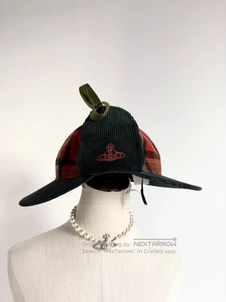 Vivienne Westwood Vivienne Westwood Saturn Double Brim Baseball Cap Detectiv Size ONE SIZE - 4 Thumbnail