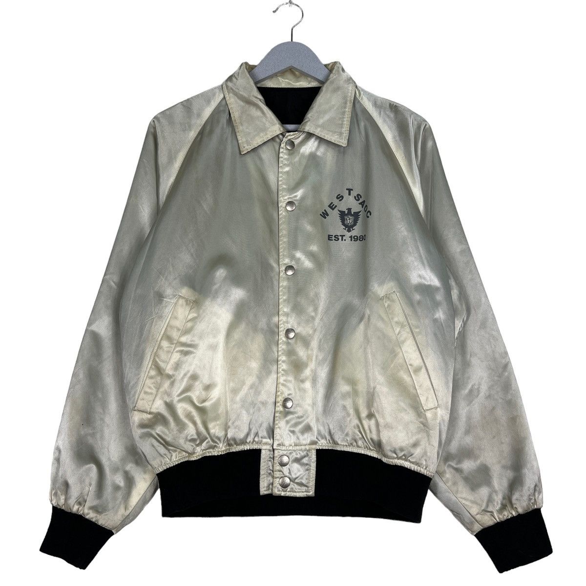 Japanese Brand 🔥 VINTAGE HAPPY CALL WEST COAST REVERSIBLE BOMBER JACKET Size US M / EU 48-50 / 2 - 1 Thumbnail