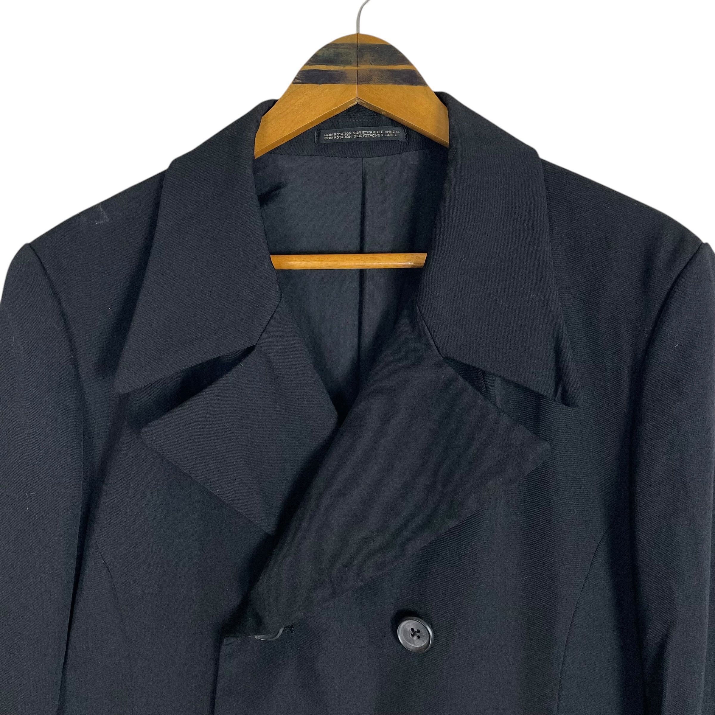 Yohji Yamamoto Yohji Yamamoto Pour Homme A/W 2011 Double Breasted Coat Size US S / EU 44-46 / 1 - 11 Thumbnail