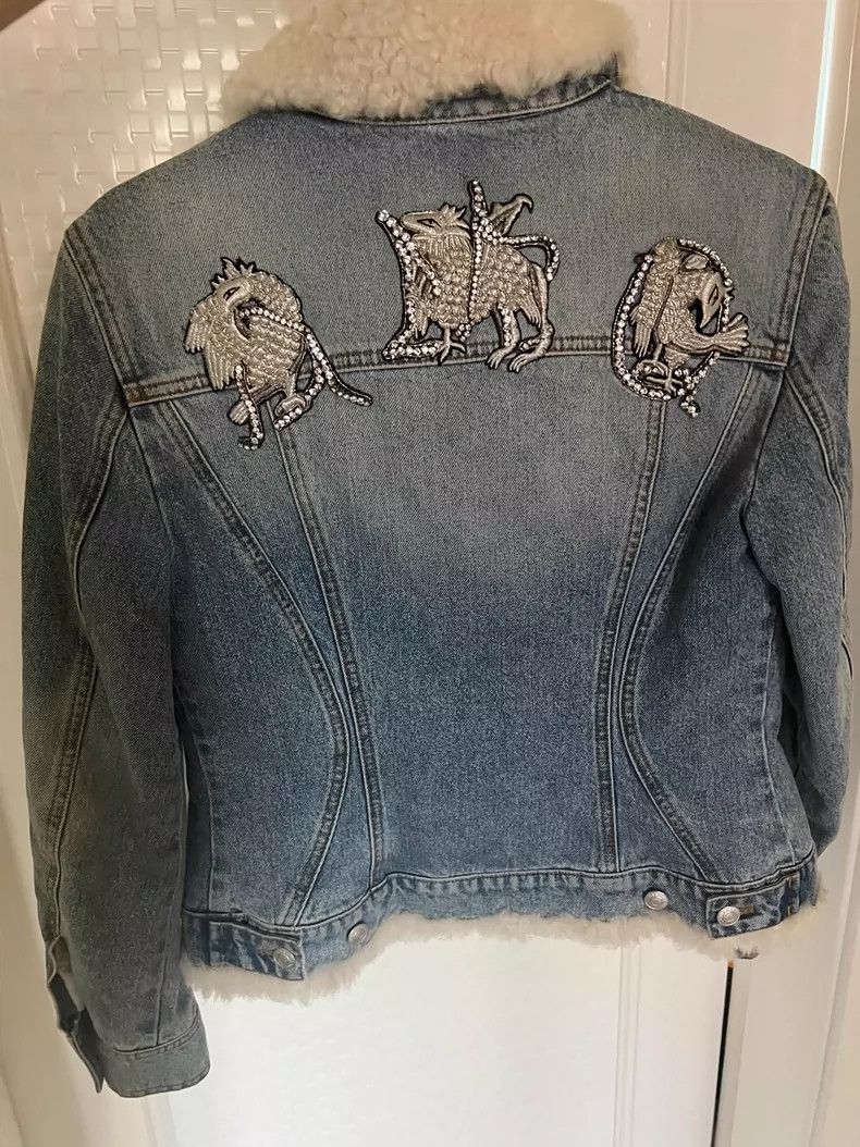 Alexander McQueen Alexander McQUEEN Lamb wool denim jacket 2504-Nextarrow Size XS / US 0-2 / IT 36-38 - 2 Thumbnail