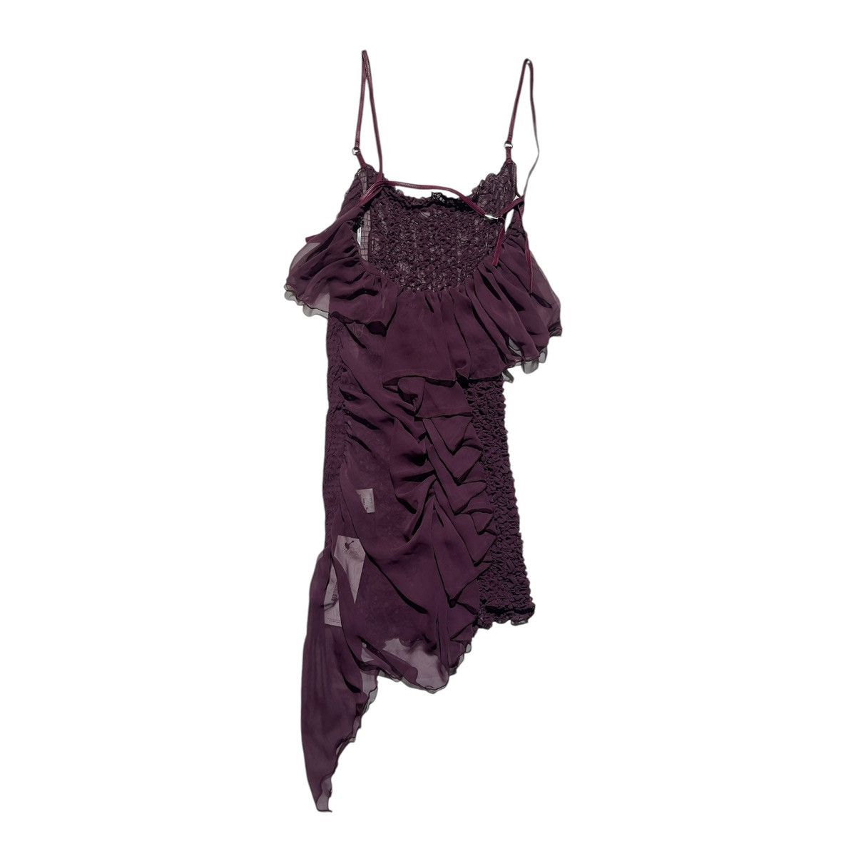 Other Chiffon ruffled asymmetric dress Size XS / US 0-2 / IT 36-38 - 4 Thumbnail