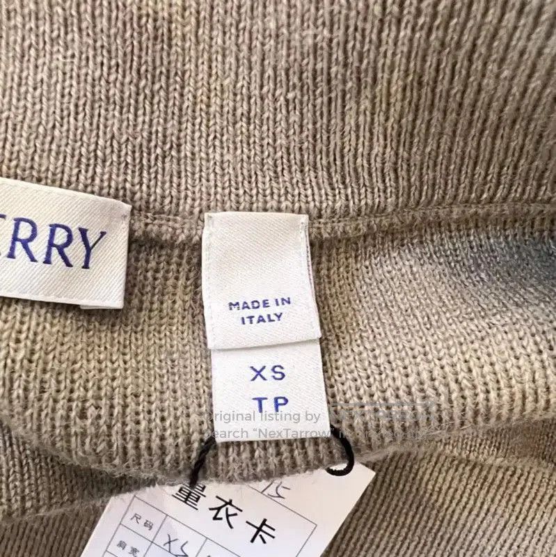 Burberry Burberry Khaki Cotton Casual Trousers for Women. Size 22" - 5 Thumbnail