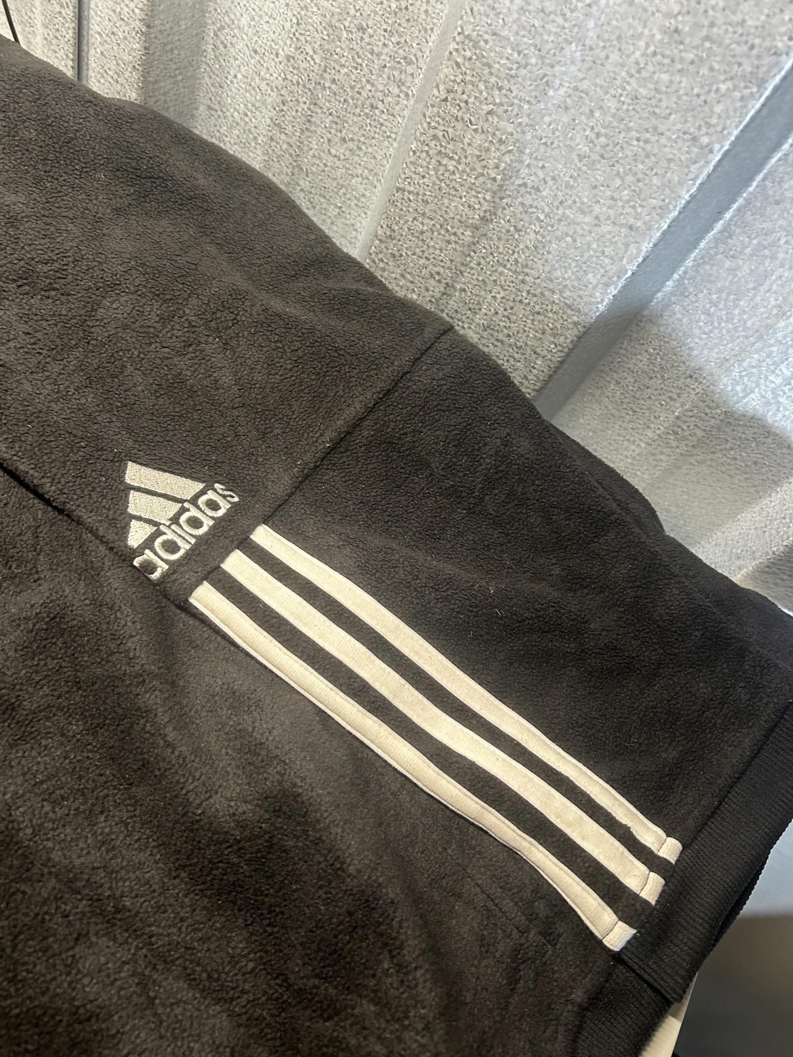 Adidas Adidas Black Fleece Hoodie with High Neck Size US XL / EU 56 / 4 - 5 Thumbnail