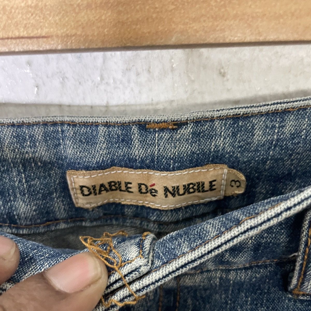 Japanese Brand Vintage Diable De Nubile Star Motive Tactical Denim Size 26" / US 2 / IT 38 - 5 Thumbnail