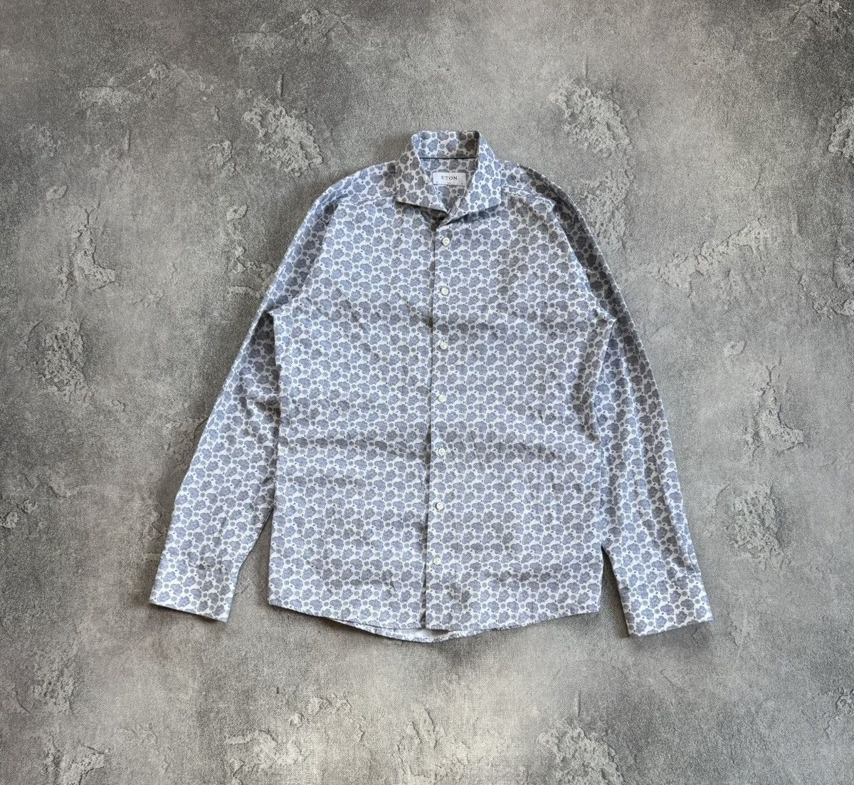 Eton Eton 41/16 size all printed flowers shirt button up long Size US L / EU 52-54 / 3 - 6 Thumbnail