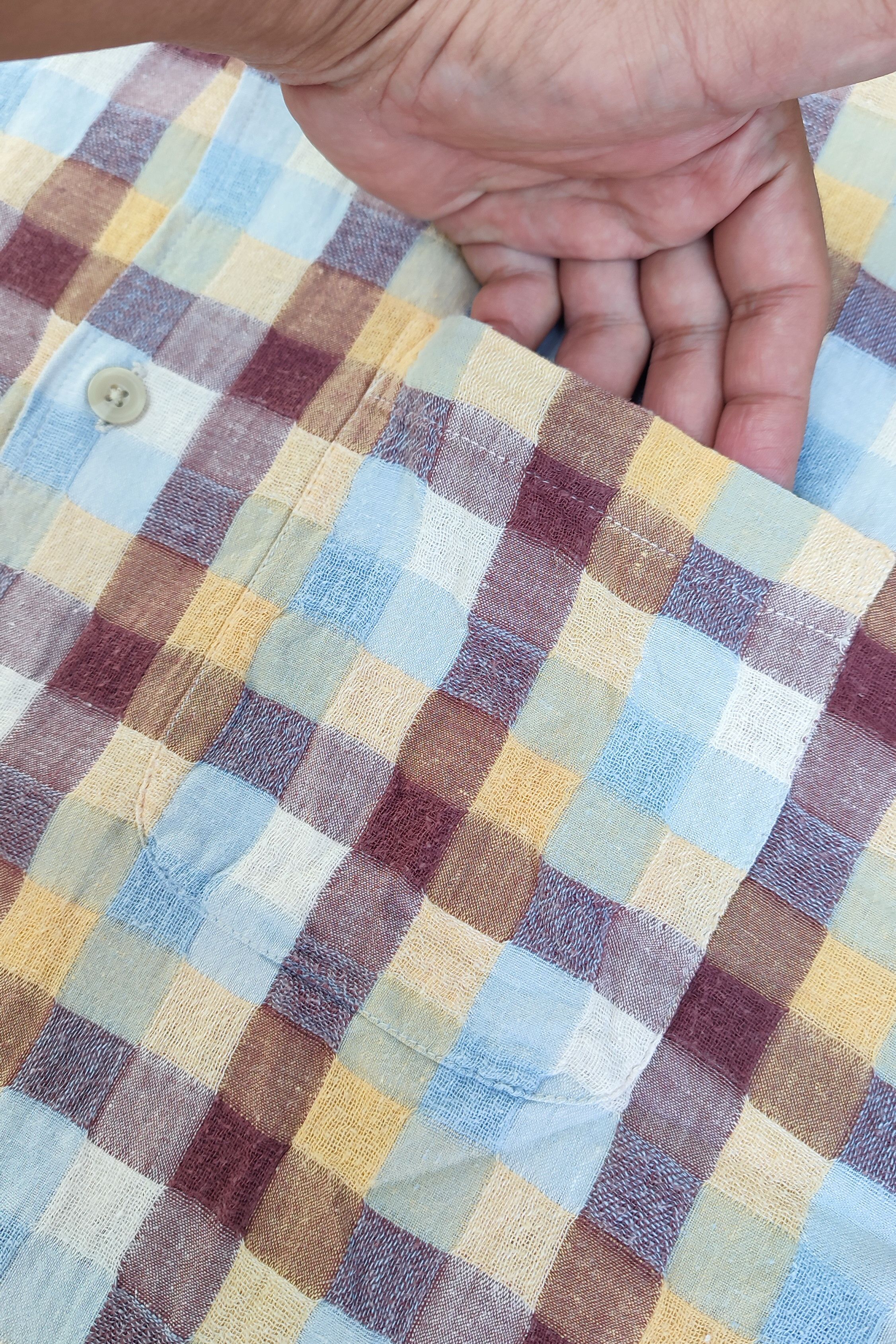 Japanese Brand × Kansai Yamamoto × Vintage Kansai Yamamoto Jeans Plain Shirt Size US L / EU 52-54 / 3 - 6 Thumbnail