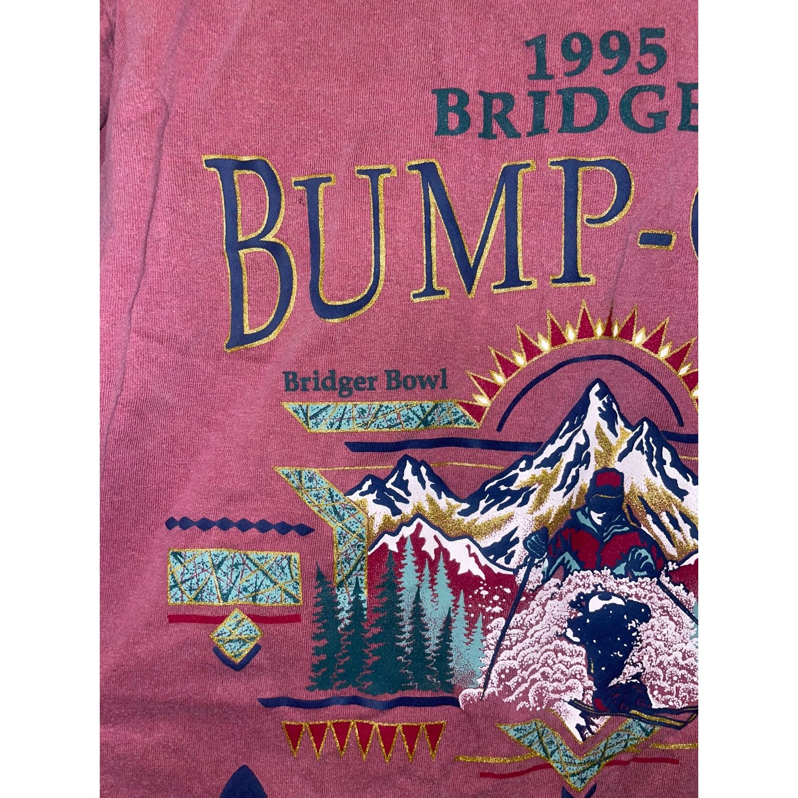 Vintage Vintage Skiing Shirt Bridger Bump Off Pepsi Tee Red Ski 90s Size US L / EU 52-54 / 3 - 6 Thumbnail