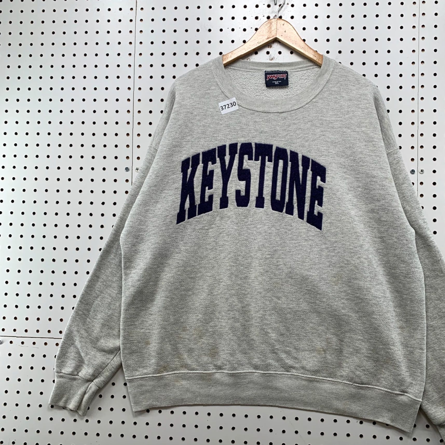 Jansport VINTAGE Keystone Sweatshirt Mens XL Gray JanSport Pullover Crewneck 90s University Graphic Print Size US XL / EU 56 / 4 - 2 Thumbnail