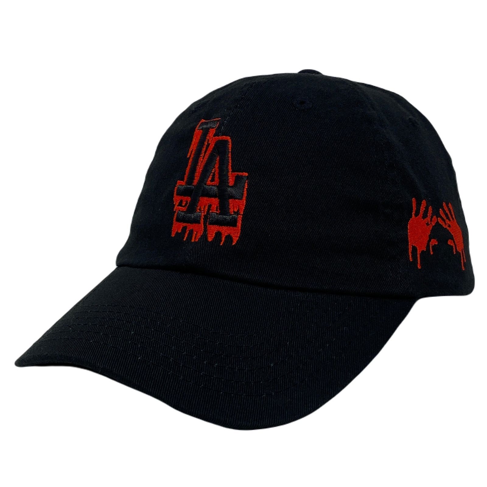 Other Los Angeles LA Drip Bloody Hands Halloween Slouch Dad Hat Size ONE SIZE - 3 Thumbnail